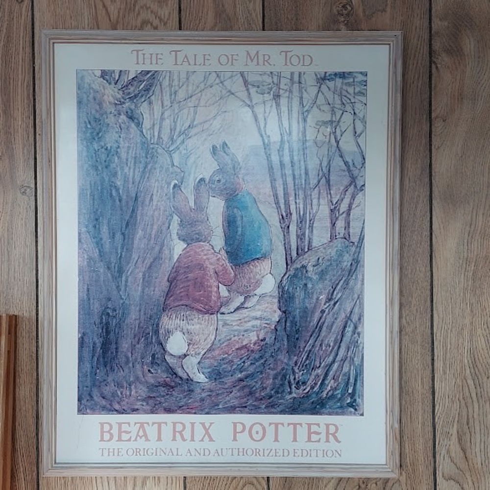 Beatrix Potter The Tale of Mr Tod Framed Art Print Authorized‎ Edition 16x20